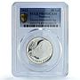 Moldova 50 lei Tipova Monastery KM-111 Architecture PR 69 PCGS silver coin 2013