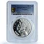 Panama 1 balboa Republic KM-27 Vasco Nunez PR 67 PCGS silver coin 1972