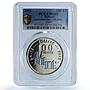Djibouti 100 francs Independence KM-38 Unite MS 65 PCGS CuNi coin 2002