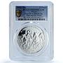 Mexico 5 pesos Paso Muerte Ibero-American Man Horse PR69 PCGS silver coin 2000