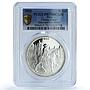 Peru 1 sol Chalan Rider Ibero-American Man Horse PR 70 PCGS silver coin 2000
