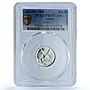 Ajman 1 riyal Rashid KM-1.1 Chicken Bird PR 65 PCGS silver coin 1969