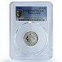 South Arabia Yemen 25 fils Federal KM-3 Ship PR 67 PCGS CuNi coin 1964