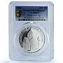 Armenia 100 dram Gandzasar Monastery KM-113 Church PR 69 PCGS silver coin 2004