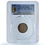 West Africa British 6 pence George VI KM-22 MS 62 PCGS NiBrass coin 1938
