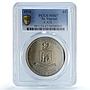 St. Vincent 4 dollars Caribbean Bank KM-13 FAO Food Day MS67 PCGS CuNi coin 1970