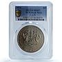 St. Kitts 4 dollars Caribbean Bank KM-1 FAO Food Day MS 67 PCGS CuNi coin 1970