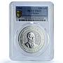 Albania 100 leke Independence KM-92 Ismail Qemali PR 69 PCGS silver coin 2002