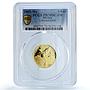 Mexico 1/4 onza Libertad Angel of Independence KM-673 PR 70 PCGS gold coin 2005