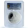 Ecuador 25000 sucres Balsa Guayaquil KM-112 Ship PR 70 PCGS silver coin 2002