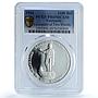 Venezuela 1100 bolivares Columbus Colon Y#68 PR 69 PCGS silver coin 1991