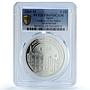 Spain 10 euros Archive Indies KM-1109 Ibero-American PR 69 PCGS silver coin 2005