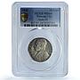 Vatican 10 lire Pius XII KM-38 Bermann-3387 MS 64 PCGS silver coin 1942