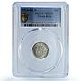 Costa Rica 10 centimos First Republic KM-146 MS 65 PCGS silver coin 1914