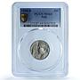 Italy 20 centesimi Victor Emmanuel III KM-44 MS 64 PCGS nickel coin 1910
