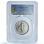 France 5 francs Republic Essai Gad-771 F-341.1 Sower SP 69 PCGS nickel coin 1970