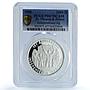 Sao Tome 1000 dobras Independence KM-49 Anniversary PR 67 PCGS silver coin 1990