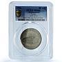Afghanistan 50 afghanis Ferrari KM-1016 Car MS 66 PCGS CuNi coin 1986