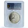 Nepal 25 rupees Birendra Bikram Coronation KM-838a PR 66 PCGS silver coin 1974