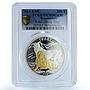 Kazakhstan 500 tenge Tobet Gilt KM-292 Sheep Dog PR 70 PCGS silver coin 2014