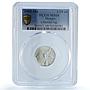 Mexico 1/10 onza Libertad Angel Independence KM-610 MS 68 PCGS silver coin 1999