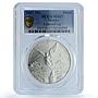 Mexico 1 onza Libertad Angel of Independence KM-639 MS 67 PCGS silver coin 2007