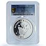 Mexico 10 pesos Michoacan State KM-831 Butterfly PR 69 PCGS silver coin 2006