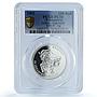 Transnistria 100 roubles Capricorn Zodiac Signs Goat PL 70 PCGS silver coin 2005