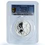 Transnistria 100 roubles Pisces Zodiac Signs Fish PL 70 PCGS silver coin 2005