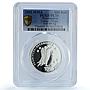 Transnistria 100 roubles Virgo Zodiac Signs Woman PL 70 PCGS silver coin 2005