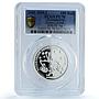 Transnistria 100 roubles Libra Zodiac Signs Scales PL 70 PCGS silver coin 2005