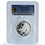 Transnistria 100 roubles Gemini Zodiac Signs Children PL70 PCGS silver coin 2005