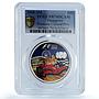 Singapore 50 dollars F1 Formula One Grand Prix KM-288 Car PR70 PCGS Ag coin 2008