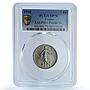France 1 franc Republic Piedfort KM-P401 Sower SP 70 PCGS nickel coin 1968