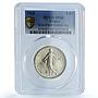 France 5 francs Republic Piedfort KM-P404 Sower SP 68 PCGS silver coin 1968
