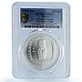 Mexico 5 pesos Hombre Jaguar KM-596 Precolombina MS 67 PCGS silver coin 1996