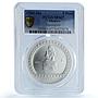 Mexico 5 pesos Xochipilli KM-647 Precolombina Aztec MS 67 PCGS silver coin 1993