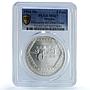 Mexico 5 pesos Mascaron Dios Chaac Precolombina MS 67 PCGS silver coin 1994