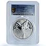 Mexico 1 onza Libertad Angel of Independence KM-639 PR 67 PCGS silver coin 2004