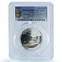 Paraguay 1 guarani Monday Falls Ibero-American Nature PR70 PCGS silver coin 2017