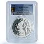 Colombia 750 pesos Hummingbird KM-265 Wildlife Fauna MS 66 PCGS silver coin 1978