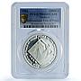 Turkey 10000 lira Int. Peace Year KM-1022 Dove Bird PR 66 PCGS silver coin 1986