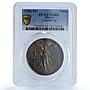 Mexico 1 onza Libertad Angel of Independence KM-494.1 MS64 PCGS silver coin 1986