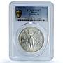 Mexico 1 onza Libertad Angel of Independence KM-494.2 MS67 PCGS silver coin 1990