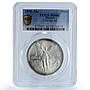 Mexico 1 onza Libertad Angel of Independence KM-494.2 MS66 PCGS silver coin 1990