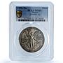 Mexico 1 onza Libertad Angel of Independence KM-494.2 MS65 PCGS silver coin 1990