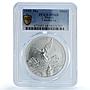 Mexico 1 onza Libertad Angel of Independence KM-613 MS 68 PCGS silver coin 1999