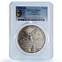 Mexico 1 onza Libertad Angel of Independence KM-613 MS 67 PCGS silver coin 1996