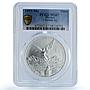 Mexico 1 onza Libertad Angel of Independence KM-613 MS 67 PCGS silver coin 1999