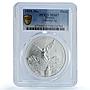 Mexico 1 onza Libertad Angel of Independence KM-613 MS 67 PCGS silver coin 1999